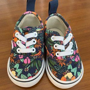 Vans Shoes Floral- Size 3 Toddler